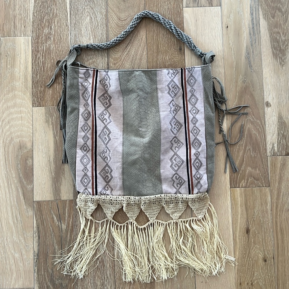 Free People Suede Fringe Bag